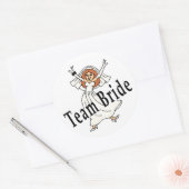 Team Bride Ronde Sticker (Envelop)