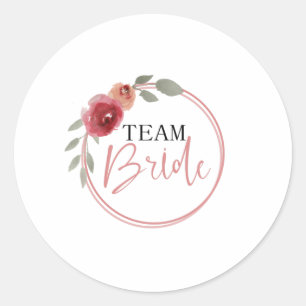 Team Bride Ronde Sticker