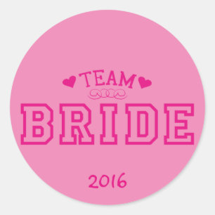 Team Bride Ronde Sticker