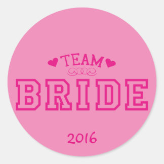 Team Bride Ronde Sticker