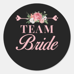 Team Bride Ronde Sticker
