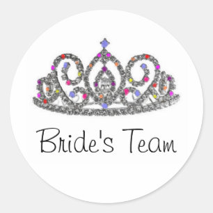 Team Bride Ronde Sticker