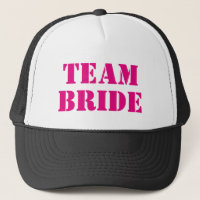 TEAM BRIDE roze bachelorette-trucker