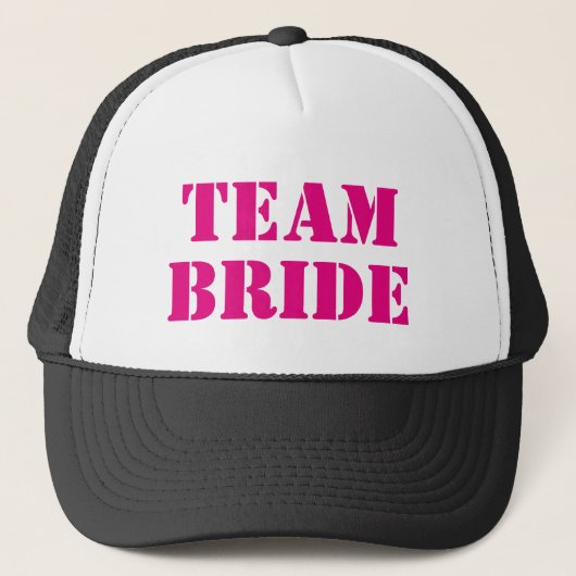 TEAM BRIDE roze bachelorette-trucker Trucker Pet (Voorkant)