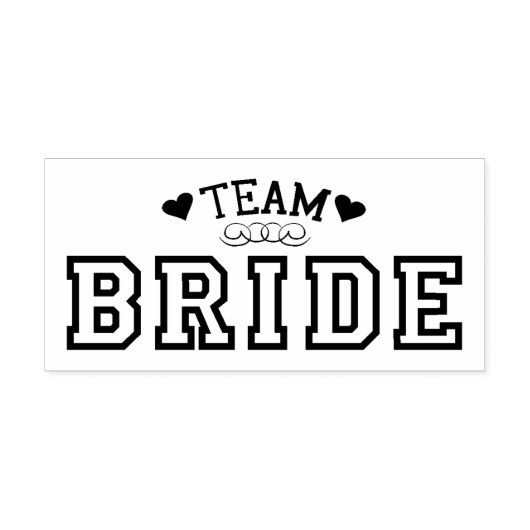 Team Bride Rubberstempel (Afrduk)