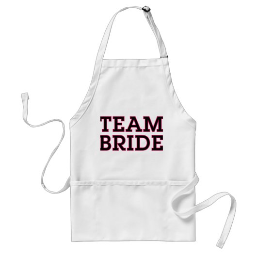 Team Bride-Schort Standaard Schort (Voorkant)