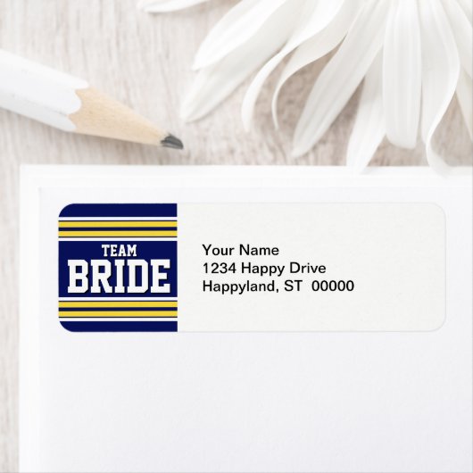 Team Bride Sports Jersey Etiket (Insitu)