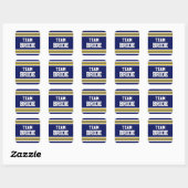 Team Bride Sports Jersey Vierkante Sticker (Vel)