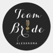 Team Bride Sticker (Voorkant)