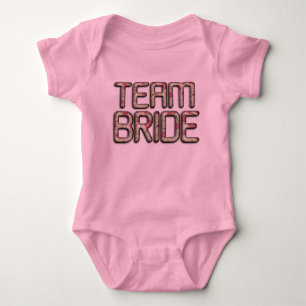 Team Bride Stylish Baby Jersey Bodysuit
