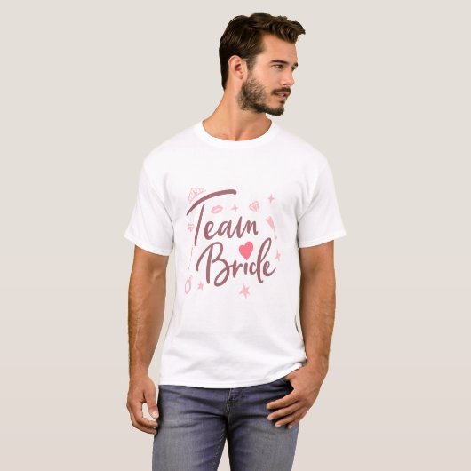 Team Bride T-shirt (Voorkant volledig)