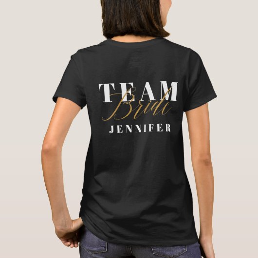 TEAM BRIDE T-SHIRT (Achterkant)
