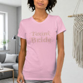 Team Bride T-Shirt for Bridesmaids - Pink design