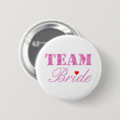 Team Bride Theme Ronde Button 5,7 Cm (Voorkant /achterkant)