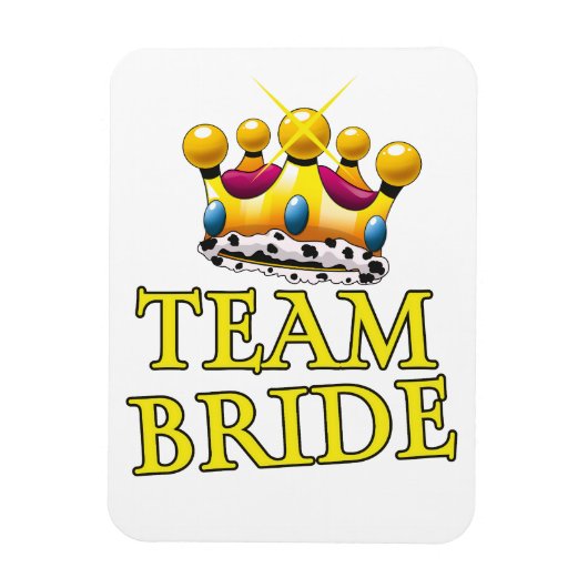 Team Bride trouwkroon Magneet (Verticaal)