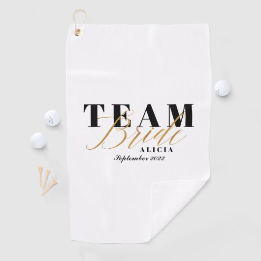 TEAM BRIDE Two-Tone Golfhanddoek (Insitu)