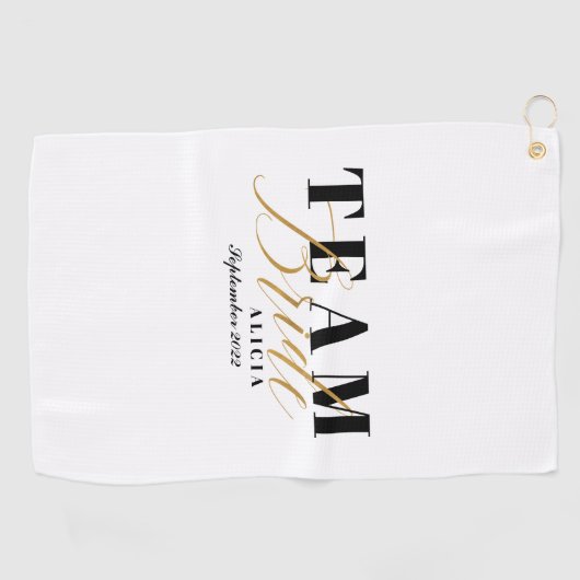 TEAM BRIDE Two-Tone Golfhanddoek (Horizontaal)