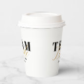 TEAM BRIDE Two-Tone Papieren Bekers (Links)