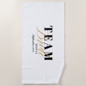 TEAM BRIDE Two-Tone Strandlaken (Voorkant)