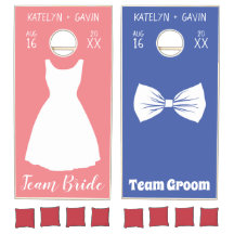 Team Bride versus Team Groom Gepersonaliseerd brui