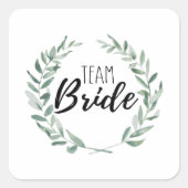 Team Bride Vierkante Sticker (Voorkant)