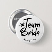 Team Bride Vrijgezellenfeest Button (Voorkant /achterkant)