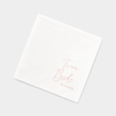 Team Bride Vrijgezellenfeest Folie Servetten (Links)