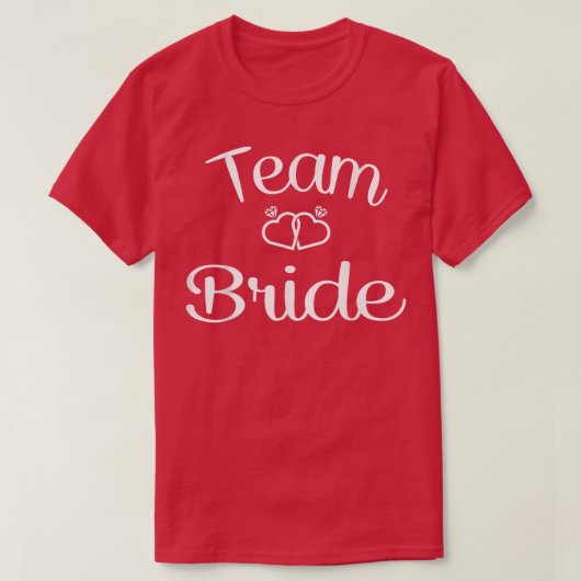 Team Bride Wedding & Bachelorette Party T-shirt (Design voorkant)