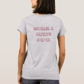 TEAM BRIDE Wedding Bridesmaid Bridal Party T-shirt (Achterkant)