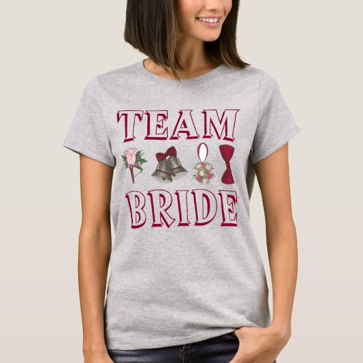 TEAM BRIDE Wedding Bridesmaid Bridal Party T-shirt (Voorkant)