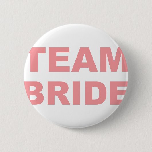 Team Bride Wedding Hen Party Ronde Button 5,7 Cm (Voorkant)