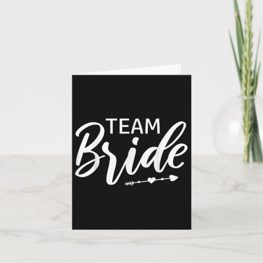 Team Bride Wedding Party Kaart (Voorkant)