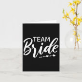 Team Bride Wedding Party Kaart (Gele Bloem)