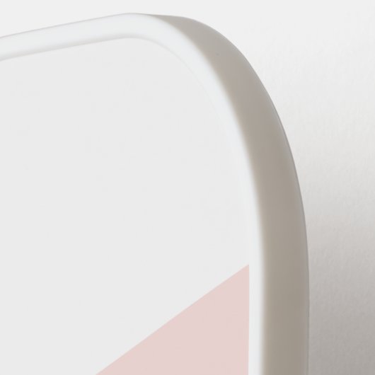 Team Bride Wedding Party Pink Stripe Persoonlijk Pickleball Paddle (Links Detail)