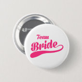 Team Bride Wedding Ronde Button 5,7 Cm (Voorkant /achterkant)