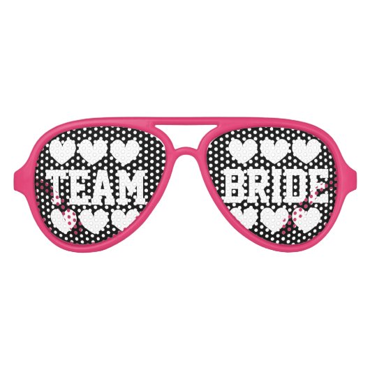 Team bridesmaid bachelorette party shades aviator zonnebril (Voorkant)