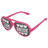 Team bridesmaid bachelorette party shades aviator zonnebril (Gekanteld)