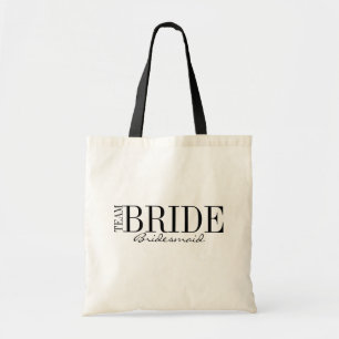 Team Bridesmaid Bridal Party Canvas tas