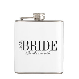 Team Bridesmaid Bridal Party Flask Heupfles