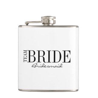 Team Bridesmaid Bridal Party Flask Heupfles
