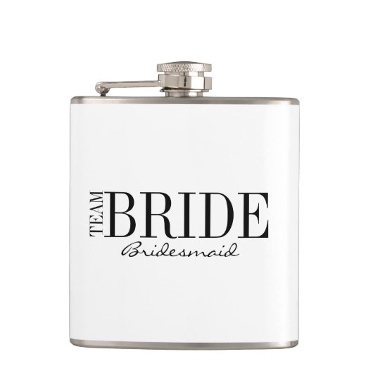 Team Bridesmaid Bridal Party Flask Heupfles (Voorkant)