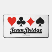 Team Bridge Vier Kaarten Bureaumat (Voorkant)