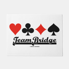 Team Bridge Vier Kaarten Deurmat