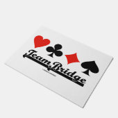 Team Bridge Vier Kaarten Deurmat (Schuin)