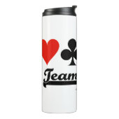 Team Bridge Vier Kaarten Thermosbeker (Gedraaid links)
