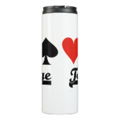 Team Bridge Vier Kaarten Thermosbeker (Achterkant)