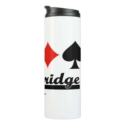 Team Bridge Vier Kaarten Thermosbeker (Geroteerd rechts)