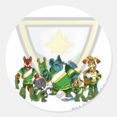 Team Brightvale Groep Ronde Sticker (Voorkant)