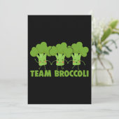 Team Broccoli Grappige Broccoli Liefhebber Team Ve Kaart (Staand voorkant)