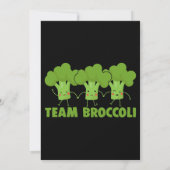 Team Broccoli Grappige Broccoli Liefhebber Team Ve Kaart (Achterkant)